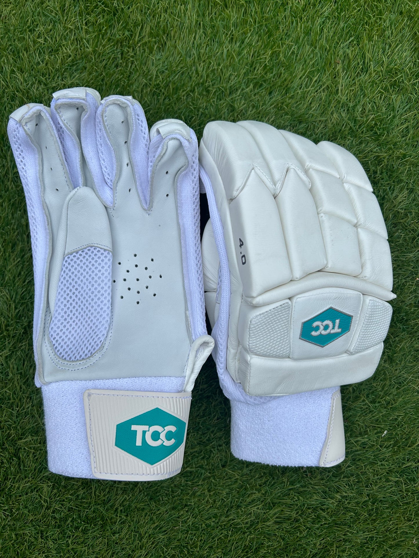 TCC Batting Gloves Teal Logo (Youth Size)