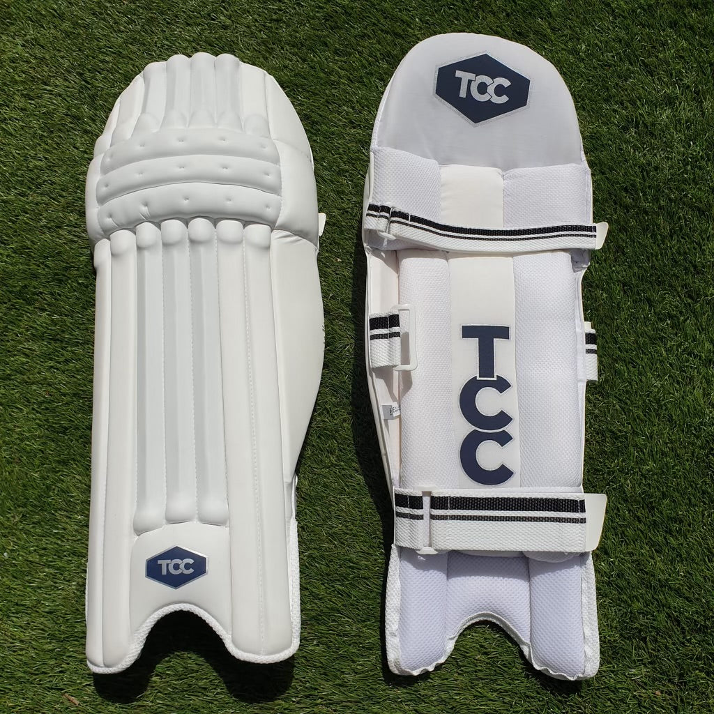 TCC Youth Batting pads front and back view